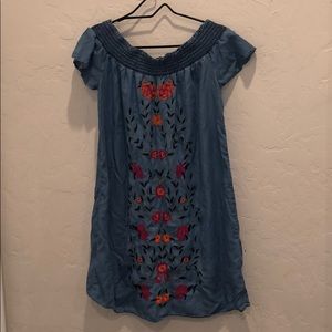 Francesca’s Col. Miami off the shoulder dress